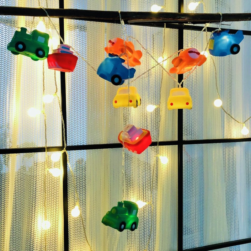 Riaxuebiy 1.65M 10LED Transportation Tool Collection Shape String Light Airplane