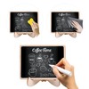 12 Pieces Mini Blackboards with 2 Whiteboard Pens, 1 Blackboard