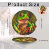 Cute Tree Frog Green Wild Animal Car Coasters,Ceramic Absorbent Cup