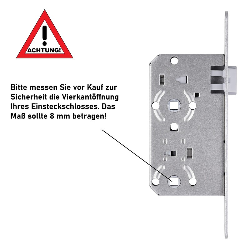 ck-tuerbeschlaege Toilet Rosette V2A Stainless Steel / Matt Stainless Steel