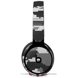 Skin Decal Wrap Works with Original Beats Solo Pro Headphones WraptorCamo Digital Camo Gray Skin Only Beats NOT Included