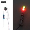 3 Pieces Model Railway N Scale 1:87 Track Signals 2