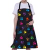 ENSIANTH Paw Print Apron Cat Grooming Apron with Pockets Cat