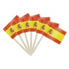 Spain Flag, 100 PCS Small Mini Spanish Flag Toothpicks, National