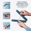 4 Pack Travel Hangers,Foldable Hangers,with Hidden Clips,Lightweight and Portable,Space Saving,Suitable
