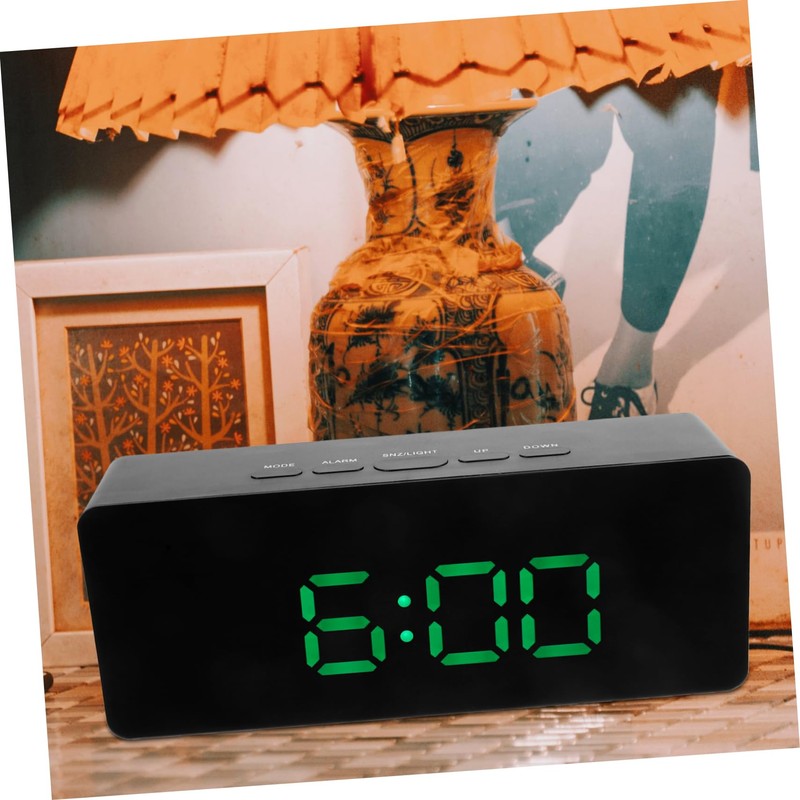 Alipis Digital Clock with Large Display Aesthetic LED Alarm Clock