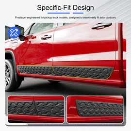 CZmenghe Door Molding Trim Compatible with 2019-2025 Chevy Silverado GMC Sierra 1500 Crew Cab Rocker Panel Molding Trim Protector Replacement for 2019-2025 Chevy Silverado Accessories