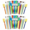 50 Assorted Paint Brush and Applicators in a Cylinder