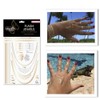 Dizao Gold Tattoo. PRINCESS. Flash Jewels. Metallic Temporary Gold Silver