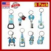 TSY TOOL 8 Pack Guatemala Keychains Country Metal Keychain, 4
