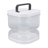 Pickle Jar with Strainer Flip Leak Proof Pickle Juice Separator