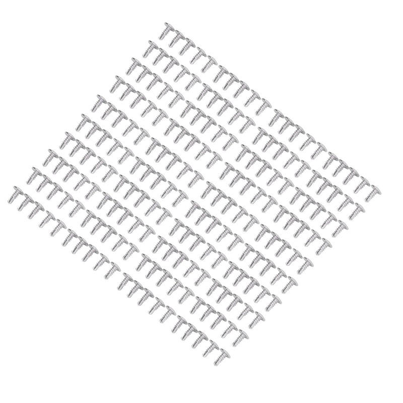 200Pcs Self Drilling Screw Stainless Steel Round Washer Head M4.8x13