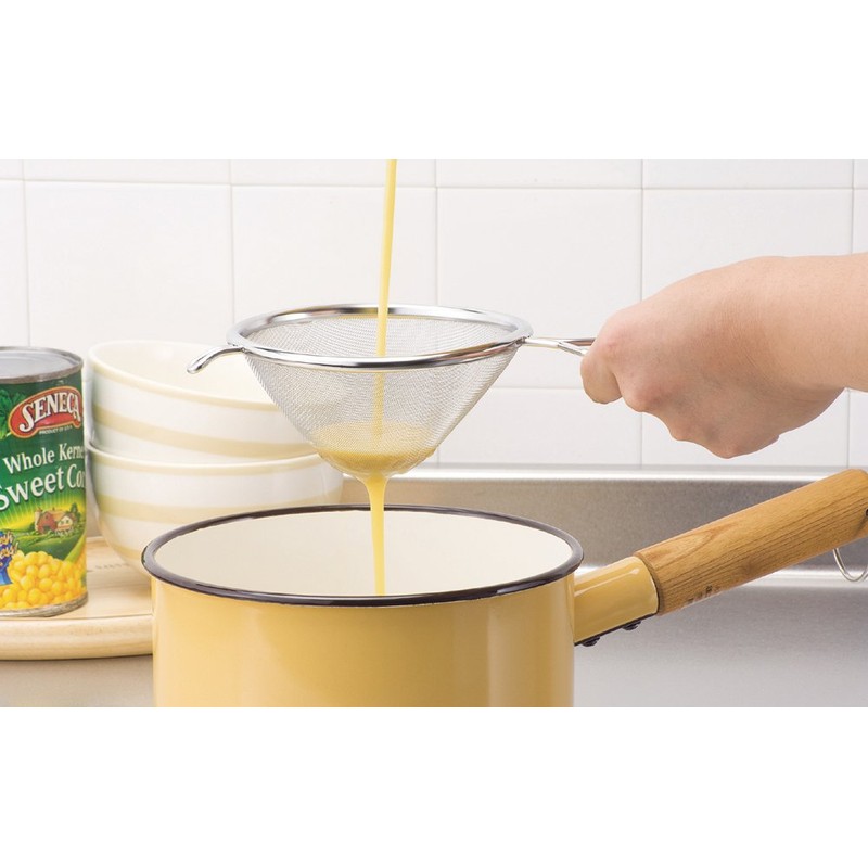 Shimomura 35700 Soup Strainer Mama Cook, Silver, Made in Japan