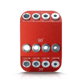 YuanTenhwy 4 Sizes 30 45 90 Degree Angle Drill Guide Jig for Angled Hole and Straight Hole,Drill Block