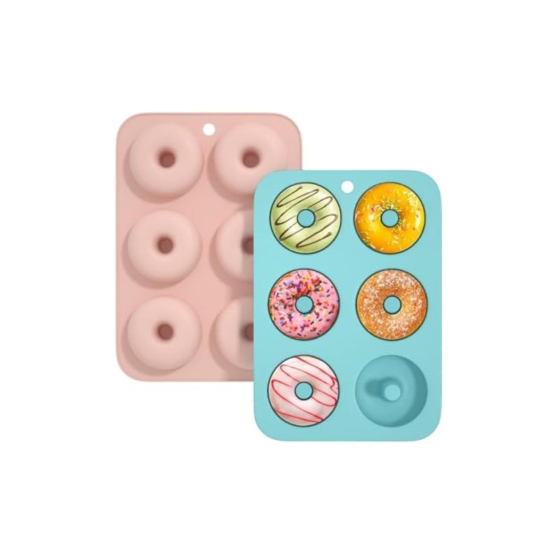Moldes Para Donas y Rosquillas de Silicona Antiadherente - Paquete
