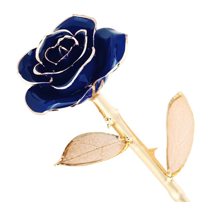 Ejoyous 24K Gold plated Romantic Rose Flower Valentine's Day Birthday