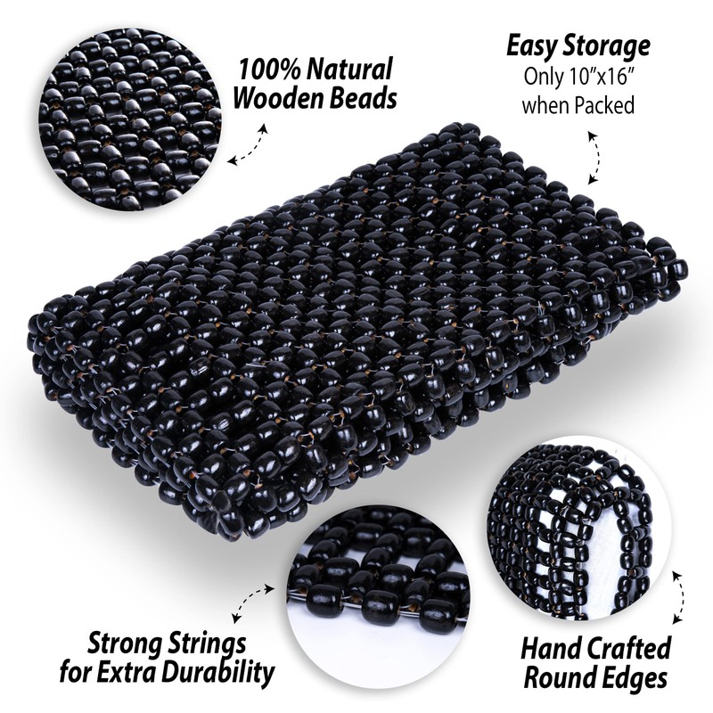 ZONETECH Beaded Seat Cover Full Car Massage Cool Premium Comfort