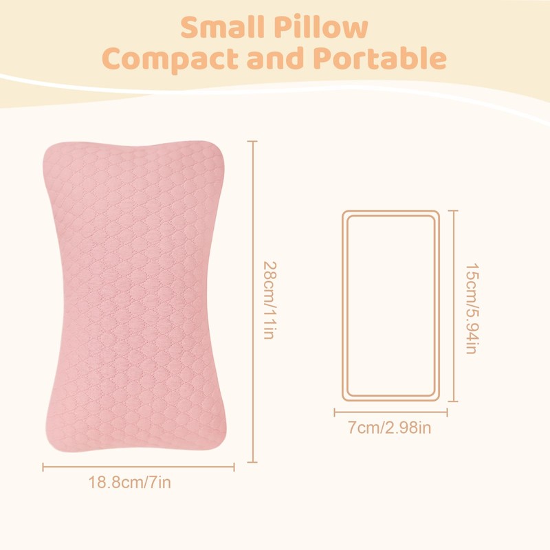 vocheer Small Pillows for Sleeping, 11"x 7" Mini Travel Pillow,