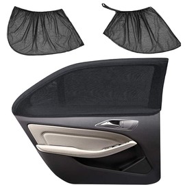 4 Stück Universal Sonnenblende Auto Netz, Seitenfenster Meshmaterial Schützt Mitfahrer, Universal Sonnenblende Auto, Auto Fenster Schatten, Für Autofenster, Reisen