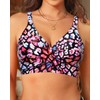 Women Bikini Top Only - Push Up Large Bust Swimsuit