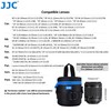 JJC Deluxe Objektiv Tasche mit 1 x Umhängeband, Wasserabweisend, Schwarz,