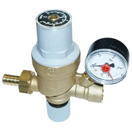 Caleffi Pre-adjustable Automatic Filling Unit 1/2” with Hose Connection and Pressure Gauge 553840
