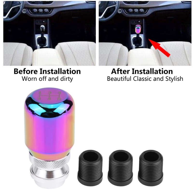 Car Universal Telescopic Adjustable Aluminum alloy Manual Gear Shift Knob