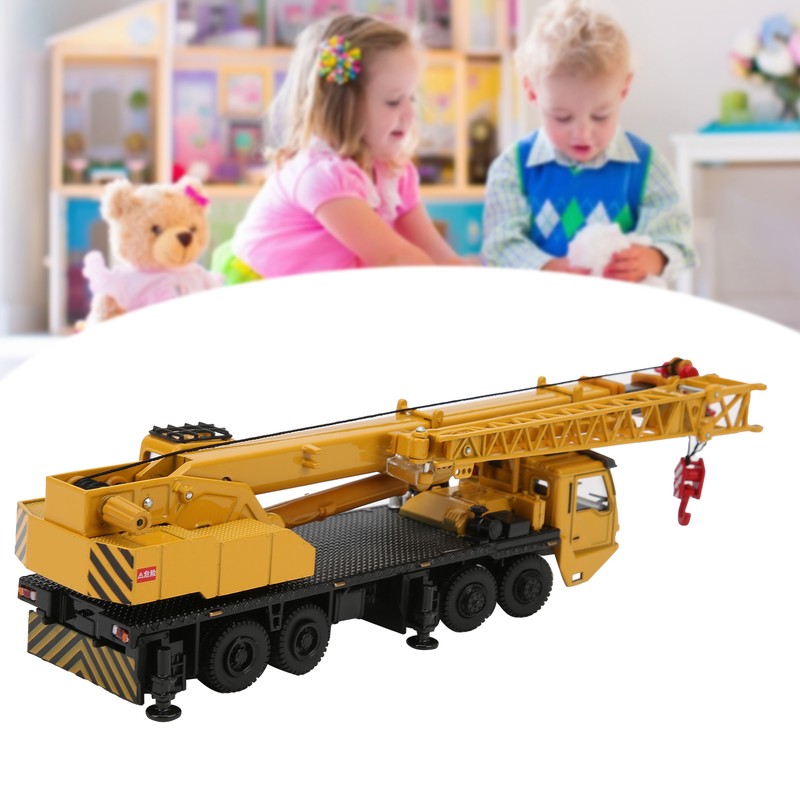 Diecast 1/55 Scale Metal Alloy Car Model Crane Hoisting Hoist