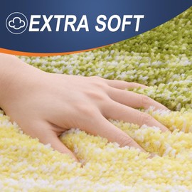 OLANLY OLANLY Bathroom Rugs Mat 36x24, Extra Soft Absorbent Microfiber Bath Rugs, Rubber Backing, Quick Dry, Machine Washable Bath Mats for Bathroom Floor, Tub, Shower and Home Decor Accessories, Olive Green