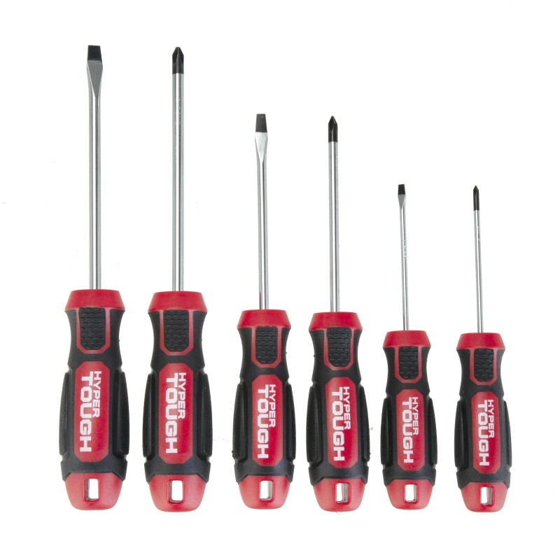 Hyper Tough 6 pc Screwdriver Set