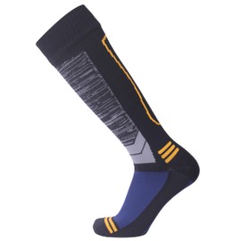 SuMade Waterproof Wading Socks for Men & Women, Outdoor High Performance Sport Work & Rain Boot Socks, 1 Pair (Gray, Black, Blue, Large)