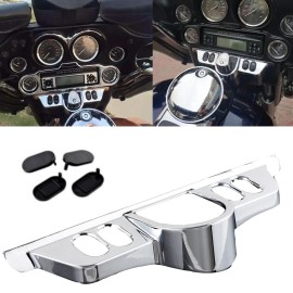 Unbranded For Harley 96-13 Electra Tri Street Glide FLHX Chrome Fairing Switch Dash Panel