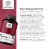 HealthyWorld® Iron Bisglycinate 40 mg - With Vitamin C -
