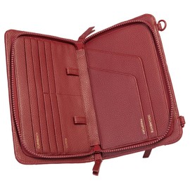 Samantha Brown RFID Travel Wallet Crossbody, Quilted Polyester, Detachable Strap, Multiple Colors (Black)