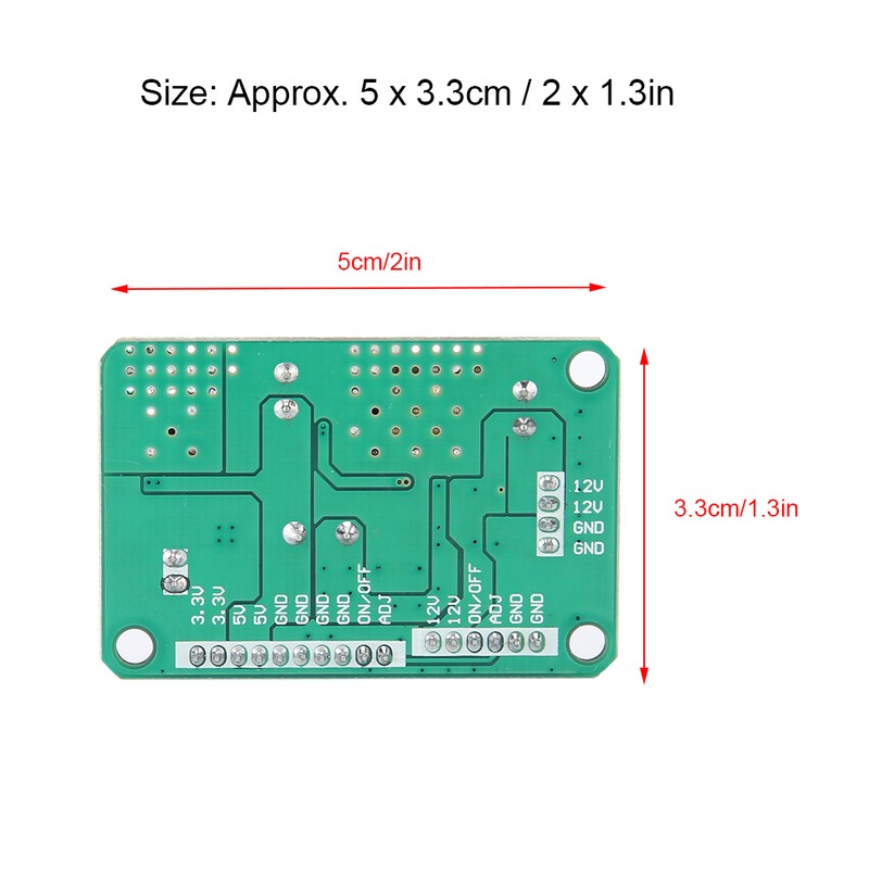 5Pcs DC Step Down Module 12V to 5V 3.3V 3A