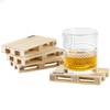 Labyrinth Palette-It Pallet Coasters 12 x 8 cm Set of