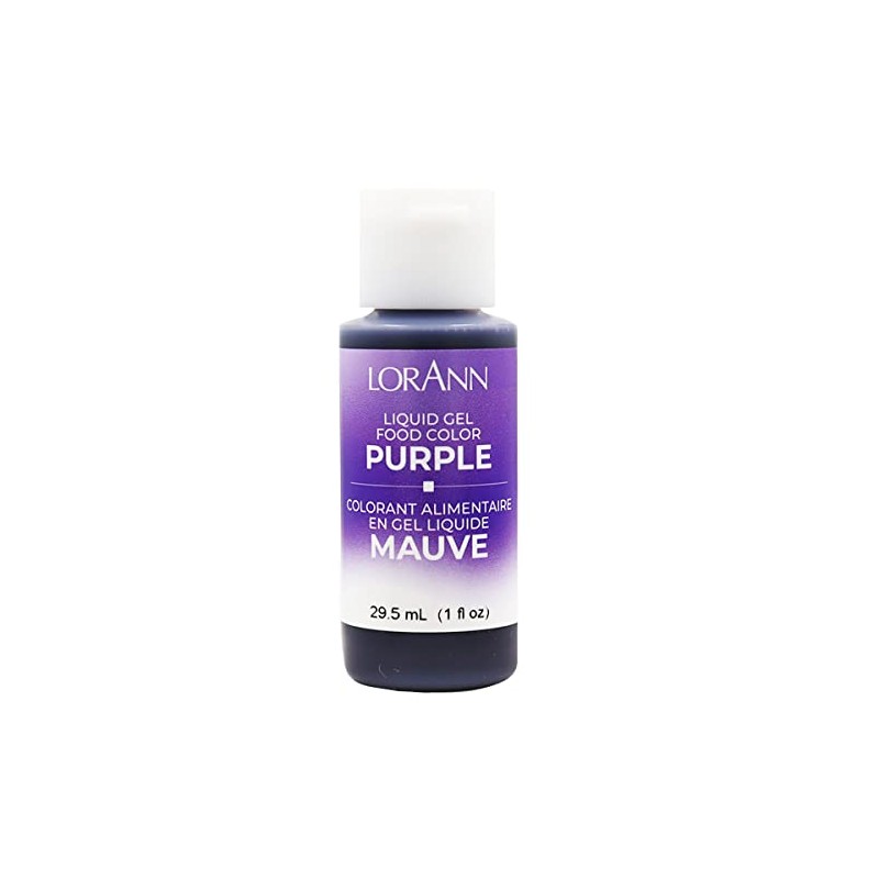 LorAnn Purple Liquid Gel Color, 1 ounce squeeze bottle