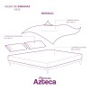 Juego De Sábanas King Size Tacto Algodón Blancos Azteca