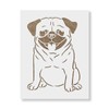 Happy Pug Stencil - Reusable Stencils for Painting - Create