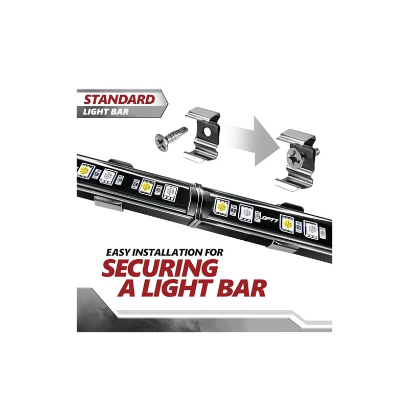 OPT7 4pcs Mounting Brackets for Redline Standard LED Tailgate Light