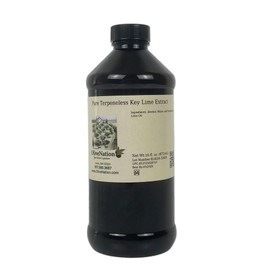Pure Keylime Terpeneless Extract - Tart Citrus Flavor for Baking - Cooking - Beverages - Marinades - Terpene Free - Non-GMO - Kosher - Vegan - 16 oz