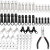 85 Piece Zip Repair Set, Replacement Zippers Zip Repair Kit