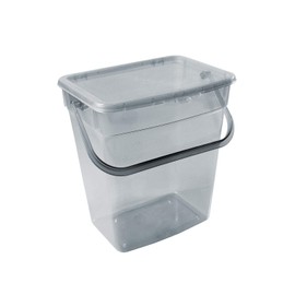 Plast Team Washing Powder Storage Box with Lid Food Container (10 L, Grey)