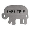 Metal Planet Ltd Elephant Travel Token - Safe Trip message