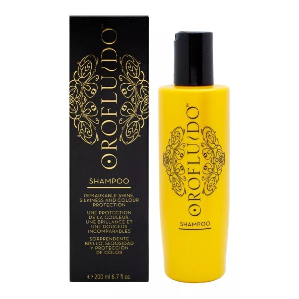 Revlon Oro Fluido Shampoo Cabello Brillo Sedosidad Color X 200ml