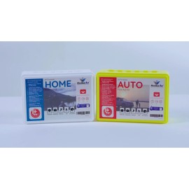 Resque1st Auto First Aid Kit 57 Piece – Car Emergency Medical Supplies, Hard Yellow Case