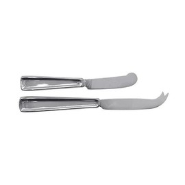 SIGNATURE CHEESE KNIFE SET | SILVER | BRILLANTE | TABLEWARE | SPREADERS & CHEESE KNIVES | RECYCLED SANDCAST ALUMINUM | HANDMADE IN MEXICO