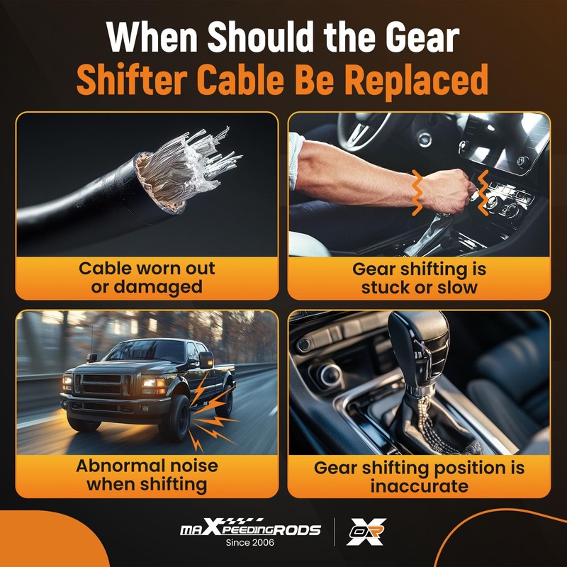 maXpeedingrods Automatic Transmission Shift Cable XC3Z7E395CA for Ford F250 F350