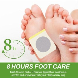 PYEUIFT 50 Stück Fuß Patch, Fußpflaster, Detox Fußpad, Atmungsaktiv und komfortabel, Bleiben Sie schlank, Eignet sich besonders gut für empfindliche Haut