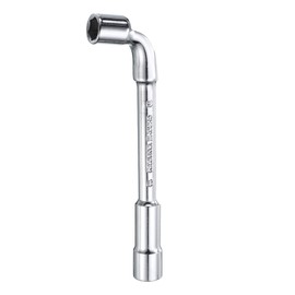 sourcing map L Shaped Angled Hex Socket Wrench 10mm High Carbon Steel Double Ended Metric 6 Point Tubular Socket Spanner for General Repairing, Pipeline, Bicycle Car Maintenance